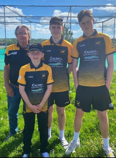 Chris Williams and grandsons - Lawrenny stars of the future